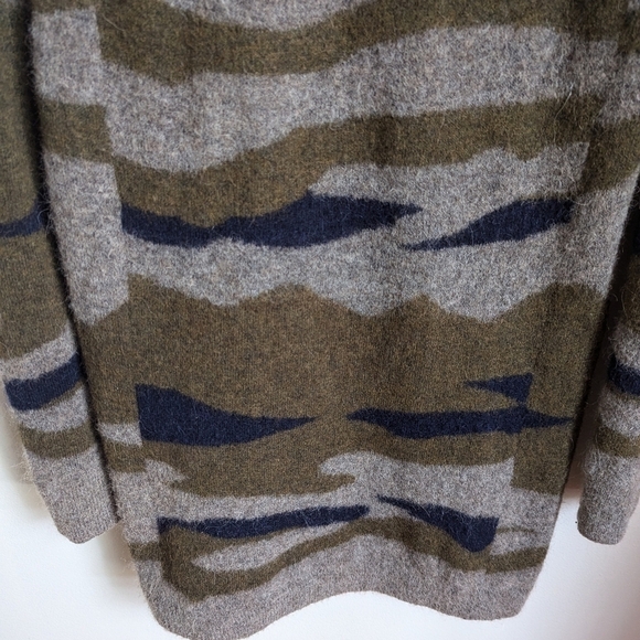 ARITZIA Green Camo Carangi Alpaca Casual Contemporary Knit Dress Size XS - Picture 4 of 13